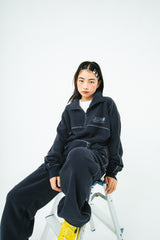 Half zip fleece setup