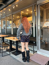 【jouetie×HTH】フリルフラワーニットパンツ