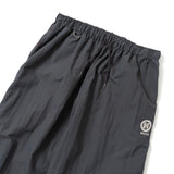 N logo side-zip nylon pants