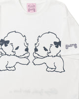 twin puppies tee