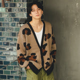 レオパードニットカーディガン