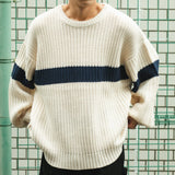 Big silhouette shore knit knit pullover