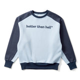 バイカラーラグランスウェット