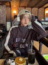 Patchwork track jacket