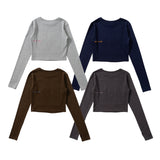 H heart check pattern long Tee