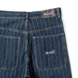 BU STRIPE BAGGY DENIM PANTS