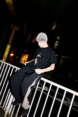 DEFORMATION LINE NYLON PANTS