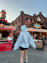 心臟徽標連帽衫