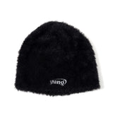 Yung徽標毛茸茸的無簷小便帽