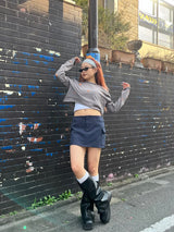 All over pattern long tee