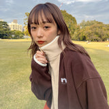 crazy color fleece half zip