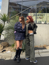 HTH×Dickies Zip mini skirt