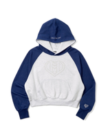 glitter h heart logo hoodie
