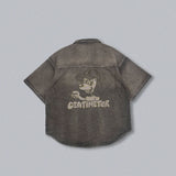 CMT RULER WASHED DENIM SHIRT