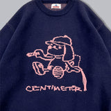 손 그리기 통치자 니트