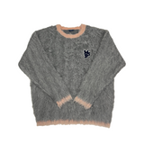 Bicolor Shaggy Knit