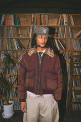 reversible fur flight jacket