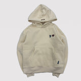 heart patch logo hoodie