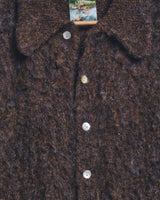 mohair blend knit cardigan