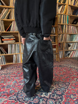 Ballsy Painter Faux Leather Baggy Pants