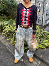 ARGYLE SWITCH KNIT