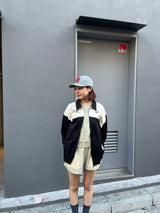 Bicolor Blouson Jacket