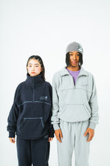 Half zip fleece setup