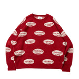 圓徽標jacquard編織