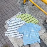 All over pattern polo shirt