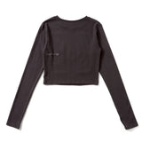 H heart check pattern long Tee