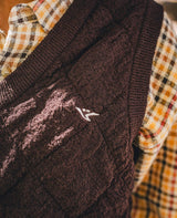 縫jacquard針織背心