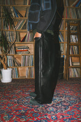 Ballsy Painter Faux Leather Baggy Pants