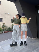 shaggy cropped cardigan