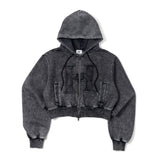 H Vintage logo zip hoodie