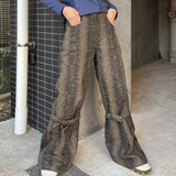Python belt design pants