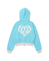 BICOLOR HEART LOGO HOODIE