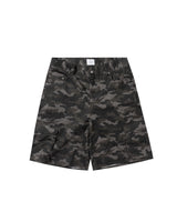 BU CAMOUFLAGE PATTERN BAGGY SHORTS