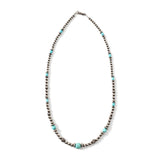 Multi stone BW necklace