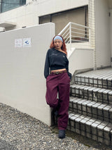 HTH×Dickies Side zip wide pants