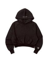 glitter h heart logo hoodie