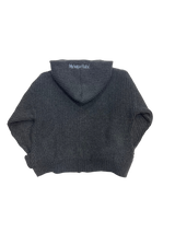 이중 지퍼 니트 까마귀