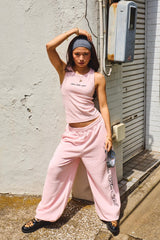 CURSIVE RIB TANKTOP