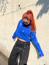 All over pattern long tee