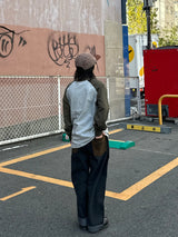 Bi-Color Denim Pants