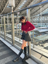 shaggy cropped cardigan