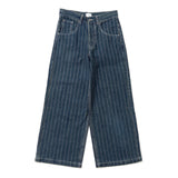 BU STRIPE BAGGY DENIM PANTS