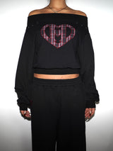 H HEART LOGO 露肩套装