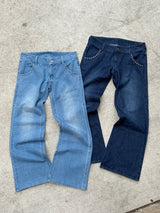 STUDS FLARE DENIM