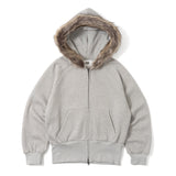 volume fur zip hoodie