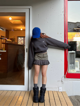 2way shoulder zip hoodie